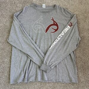 Realtree Shirt Mens 2XL Gray Long Sleeve Deer Hunting Tee T-Shirt Delta